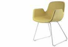 PASS design Hee Welling Upholstered chair with fire retardant moulded foam covered in fabric, soft or eco, also in colours (matching of fabrics to be approved).