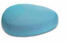 KIPU design Anderssen & Voll Ottoman with fire-retardant moulded polyurethane foam and polyester fiber with removable fabric, soft or eco-. Feet in polyethilene with felt.
