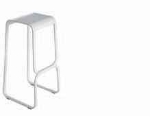 CONTINUUM design Fabio Bortolani Stool in two heights with in steel powder coated. The curved seat, gently following the is available in several finishes or upholstered with soft.