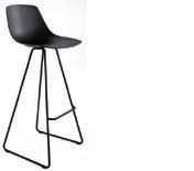 MIUNN design Karri Monni Stool in two heights with mat chromed or powder coated or with glides in Lexan and felt.