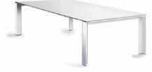 APTA design Romano Marcato Table with aluminium powder coated. Top in HPL Fenix mm.