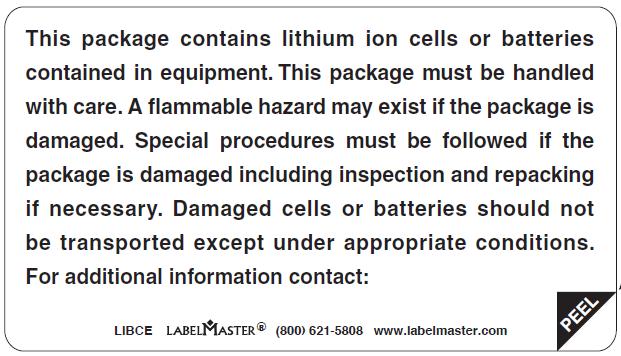 Lithium Batteries Removed the documentation requirement in 49 CFR 173.