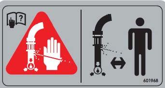 To find a leak under pressure, use a piece of cardboard or wood - never use your hands.