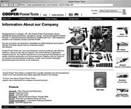 dominant source of information, the ooper Power Tools website is your source for application solutions on-line.