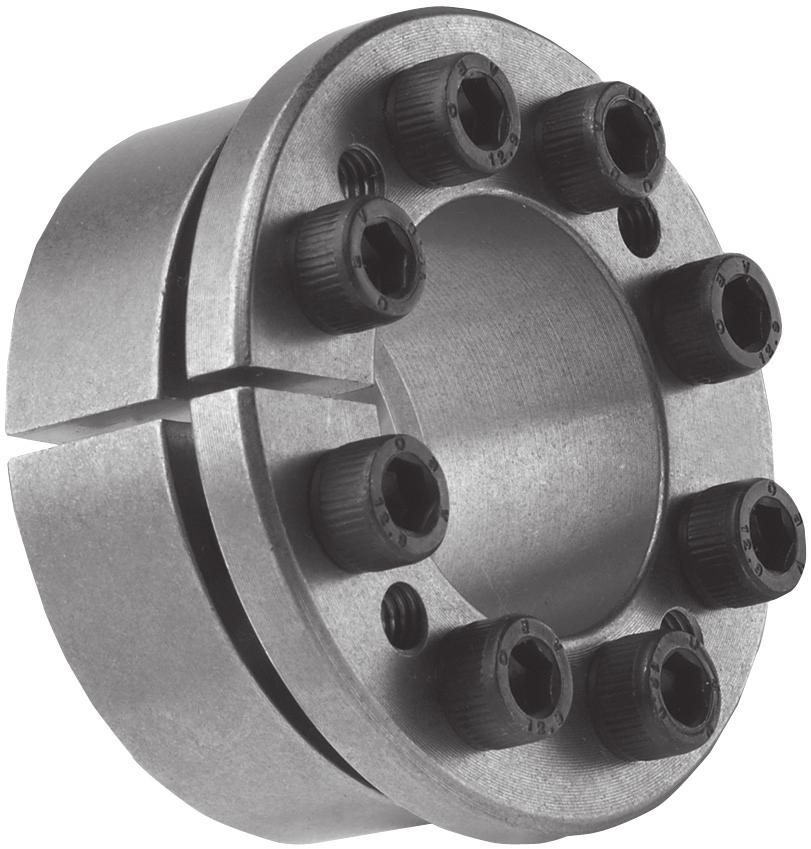 Long series lock ing assemblies feature a longer length through bore with a corresponding increase in contact area between the lock ing assembly and the shaft and hub.