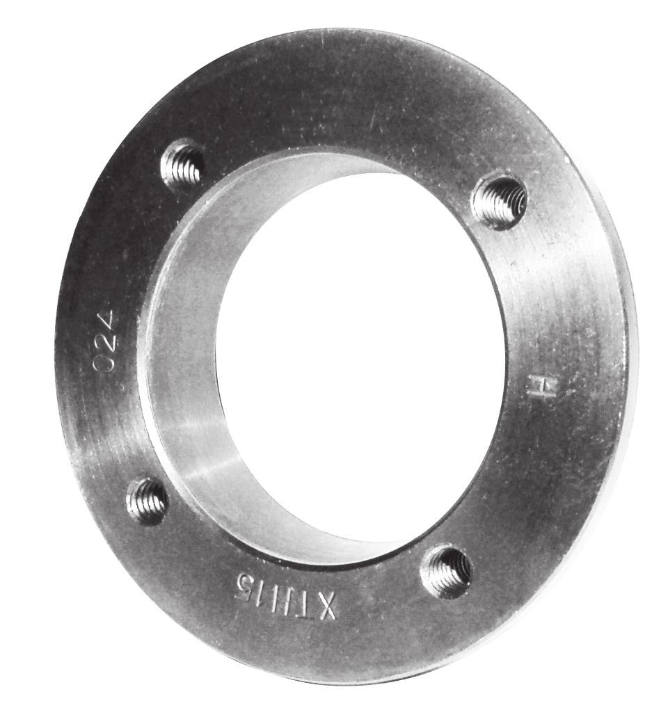 XT Bushing 2"/ft taper for easy on, easy off Made of low carbon steel for