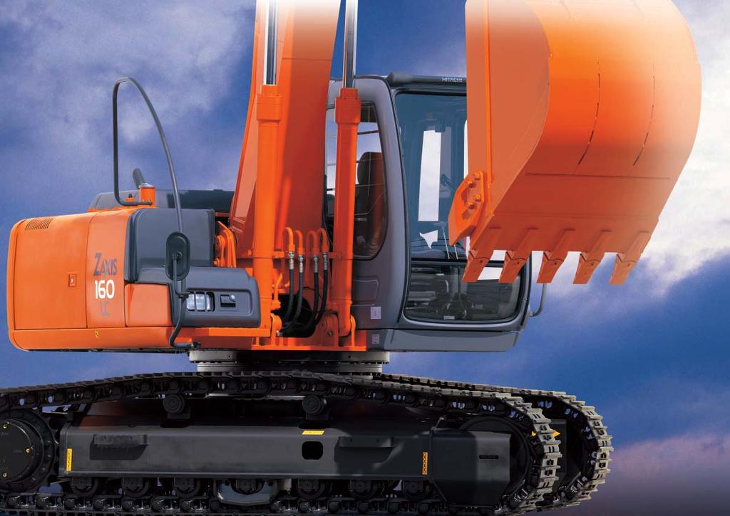 Z A X I S S marter & F aster Good Stability Standard model uses LC (Long Crawler) and heavier counterweight.