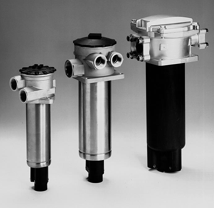 Standard equipment: with bypass valve with back-pressure valve without anti-cavitation valve Application & suction boost filters are ideally suited for use in equipment with two or more circuits.