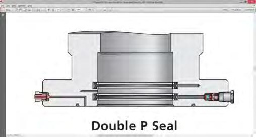 P-Seals; designed to seal against rough casing and requires plastic packing applied under pressure to activate it.