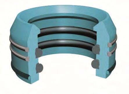 FS-S bushing; has FS seals in the ID to seal around the casing and S-Seals on the OD to seal in the wellhead. High pressure seal up to 15,000 psi.