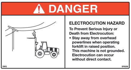 4 - SAFETY Gillison Forklift Manual FIG. 6: Additional equipment: A fire extinguisher and first aid kit should be carried with the machine or be kept readily available at all times.