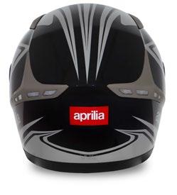 helmets APRILIA APRILIA TOP FULL FACE BLACK-WHITE-RED APRILIA BASIC BLACK-GREY 606121M01FF SIZE XS Shell in tri compound (Carbon, Kevlar, fiberglass) in three sizes.