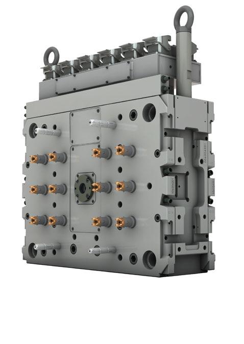 hot half Tandem 24-/48 cavity hot half Valve gate 6-cavity By using the GÜNTHER SYSTEM- DESIGNER CADHOC to configure hot halves, you can save time and money by means of detailed data at