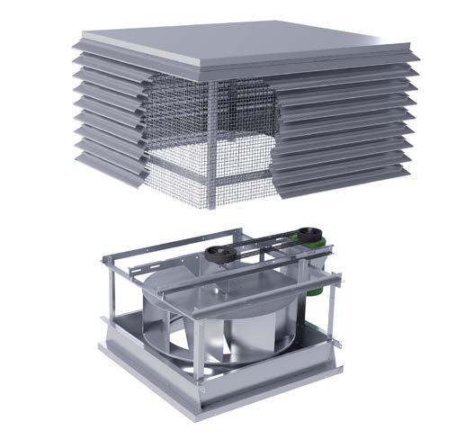 Double weather and snow baffles Aerodynamic design provides efficient performance Weather Resistance The extruded aluminum louvers have double weather and snow baffles for added weather protection.