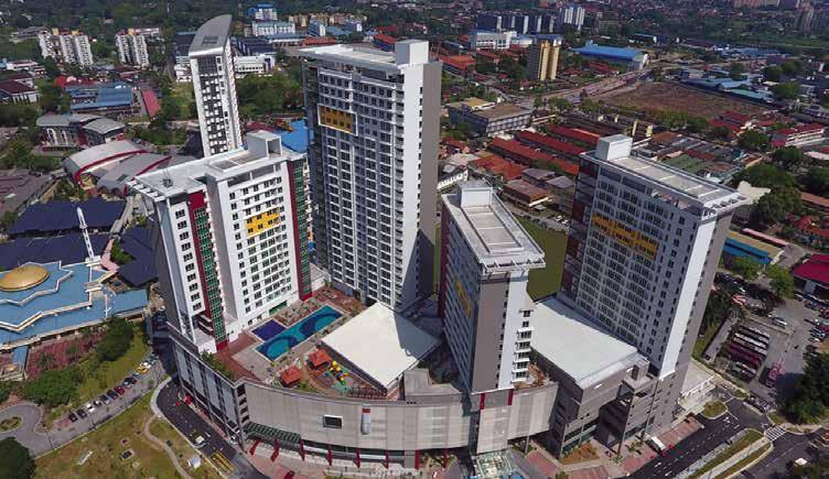 68 Management Discussion and Analysis (Cont d) Aerial view of the completed Student Accommodation Complex for Universiti Teknologi Malaysia, Kuala Lumpur.