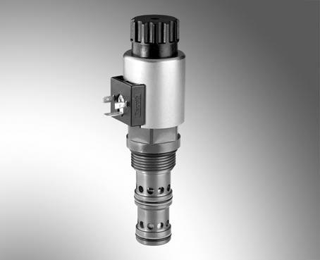 Proportional flow control valve, with integrated pressure compensator RE 87/.