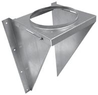 TLC ALL-FUEL CHIMNEY WALL SUPPORT Adjustable Wall Support Used to support the chimney on a through-the-wall installation 2" to 6" clearance away from wall 5" to 8" sizes support between