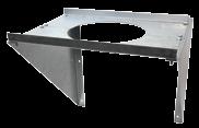 MODEL HS / HSS CHIMNEY WALL SUPPORT size 6HS-WS 6" 8HS-WS 8" Wall Support Supports the chimney tee and chimney Attach brackets to
