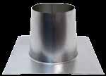 MODEL HS / HSS CHIMNEY FLASHING A Round Flashing Galvanized - 6FFU12 A Round Flashing Aluminum - 6PL-AFFU12 Available in galvanized and aluminum models flat to 6/12 pitch (Standard), as well as for