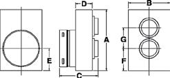 two 35' lengths of aluminum flexible pipe includes two 35' lengths of aluminum flexible pipe size a b c d - dia e - dia 4DCAT33 4" X 6 5/8"