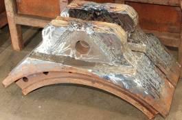 Photo 4: Finished sprocket angles after welding Photo 5: