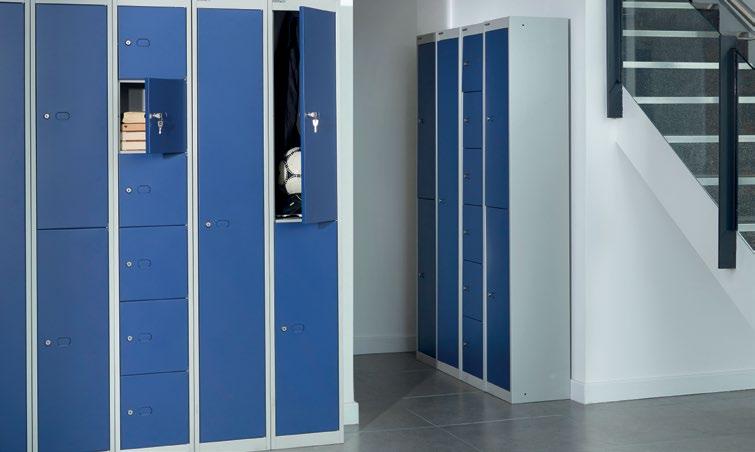 Steel - Lockers 5 Our universal locker range offers streamlined personal storage and is ideal for production facilities, staff rooms, cloakrooms and open plan offices.