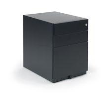 Steel - Pedestals with seat cover option 5 Steel 3 drawer pedestals are the perfect place to store paperwork and stationery and keep the work area clutter-free.