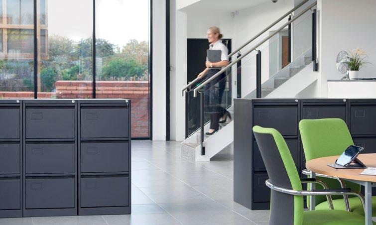 Fully extendable drawers allow for easy access and in your absence, the cabinet can be locked for security.