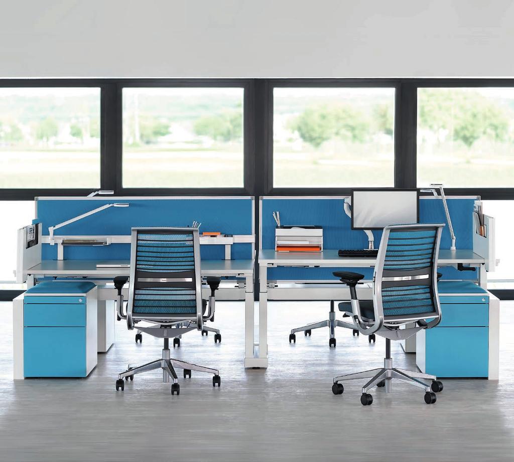C9381 C9380 HEIGHT ADJUSTABILITY Activa bench allows users to change posture throughout the day