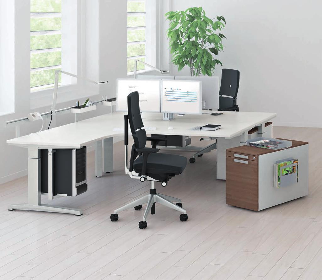 Activa desk The result of an extended research is a desk system that sets