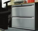 side filers Bisley side filers are ideal where floor space is limited. The range incorporates all the design features of standard filing cabinets but with 30% greater capacity.