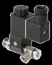 piston style pneumatic actuator, made with glass-filled polypropylene (GFPP).
