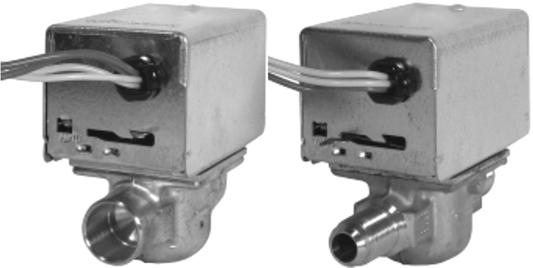 system Actuator motor may be replaced without removing the valve body or draining the system Valves designed for cycling applications (not constantly powered on) Manual opener on Normally Closed