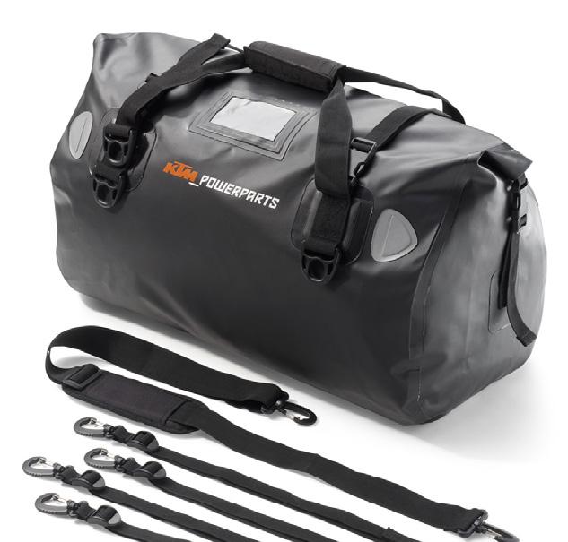 LUGGAGE. We recommend taking your belongings in something like the KTM 38L Roll Bag.