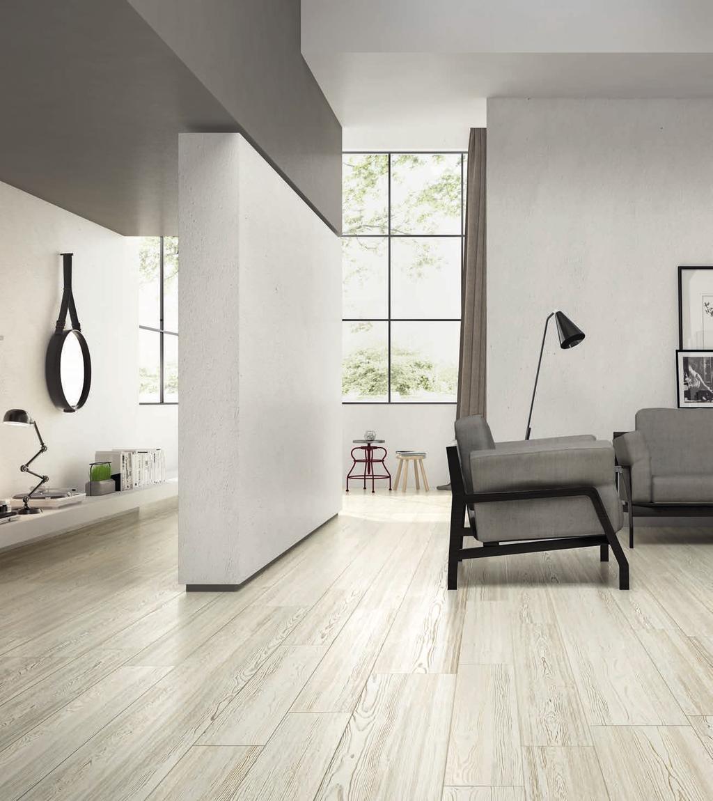 Modern living room Floor tile: Coniwood Cedro Sbiancato 20x120 cm F22CNWA0NR0 Coniwood