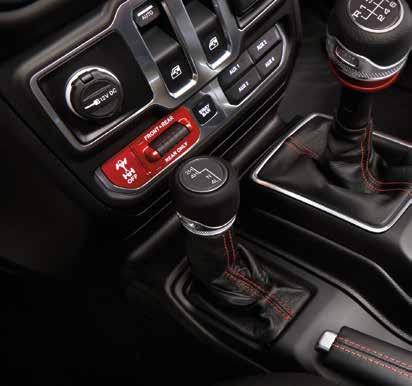 NEW LOCKER TOGGLE AND AVAILABLE AUXILIARY SWITCHBANK EVERY WRANGLER WEARS THE TRAIL RATED BADGE AVAILABLE