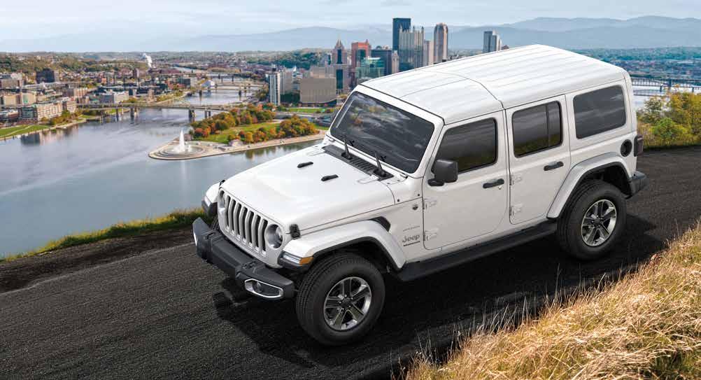 CRAFTED FROM ITS METICULOUSLY DESIGNED CABIN TO ITS AUTHENTIC JEEP BRAND CAPABILITY, THE ALL-NEW SAHARA IS LADEN
