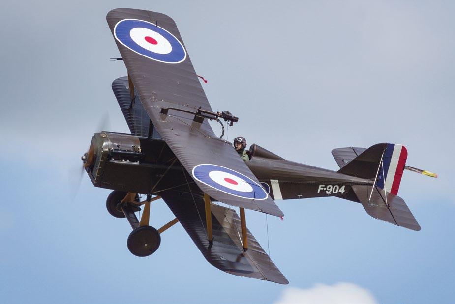ROYAL AIRCRAFT FACTORY S.E.5A F-904 Entering service in 1917, the Royal Aircraft Factory Scout Experimental 5 was a nimble biplane fighter.