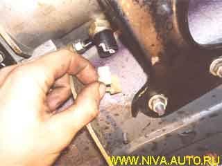 reverse light switch and undo the bolt