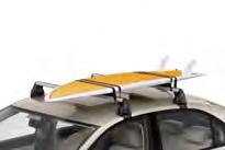 Front and rear roof bars with anti-theft system.