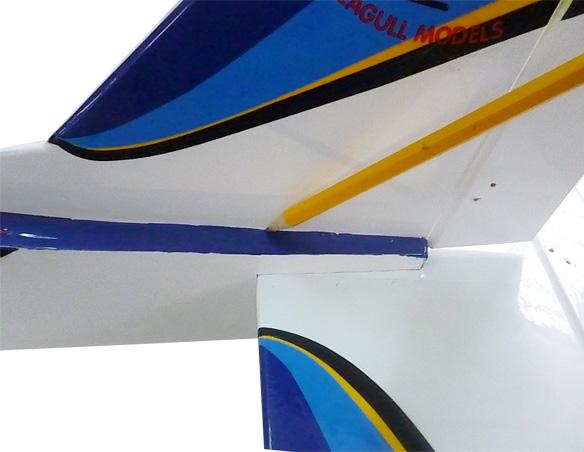 BOOMERANG EP Instruction Manual. 3) While holding the vertical stabilizer firmly in place, use a pen and draw a line on each side of the vertical stabilizer where it meets the top of the fuselage.