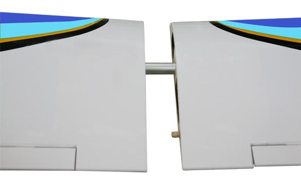the aileron and wing panel.