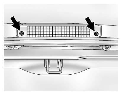Vehicle Care 10-43 7. Remove the bulb by pulling it straight out. 8. Push the new bulb into the socket. 9. Reinstall the bulb socket by turning it clockwise into the lamp assembly. 10. Reverse Steps 1 through 5 to reinstall the taillamp assembly and applique.