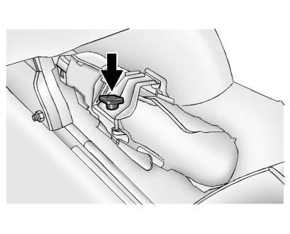 Remove the retaining wing bolt and lift it off of the mounting bracket. To access the equipment, remove the retaining wing bolt and lift it out of the mounting bracket.