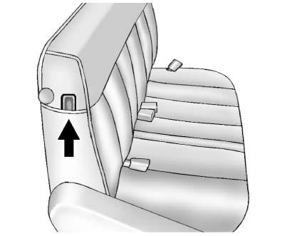 Seats and Restraints 3-21 Rear Safety Belt Comfort Guides This vehicle may have rear shoulder belt comfort guides.