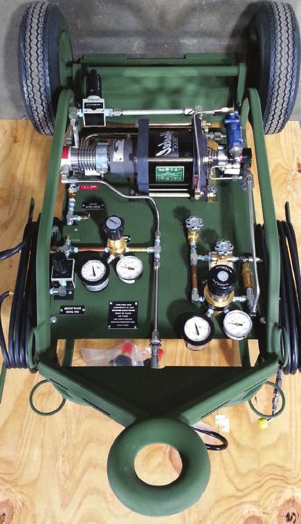 TWO WHEEL HIGH PRESSURE NITROGEN SERVICING CART Two Wheel High Pressure Nitrogen Servicing Cart P/N: A12794 This high pressure nitrogen servicing cart is a mobile, self-contained piece of field