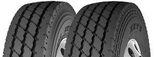 5 MICHELIN XZY 3 24 Goodyear G288 MSA 25 Bridgestone M850 24 X One XZY 3 X One XZU S XZU S Long treadlife and outstanding chip and cut resistance in on/off road service Flat, stable contact area for