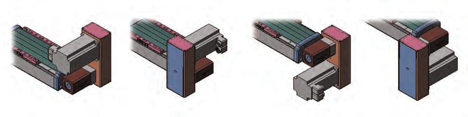TKB Rodless Belt Drive Actuator DIMENSIONS TKB REDUCTION DRIVE MOTOR MOUNTING TOP LEFT (SDTL) TOP RIGHT (SDTR) BOTTOM LEFT (SDBL) BOTTOM RIGHT (SDBR) A B E C D DIMENSIONS A B C D E in mm in mm in mm