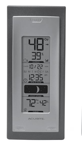 9. high Button Press to display highest temperature recorded since midnight. 3 10. low Button Press to display lowest temperature recorded since midnight. 11. Current Indoor Humidity 1.