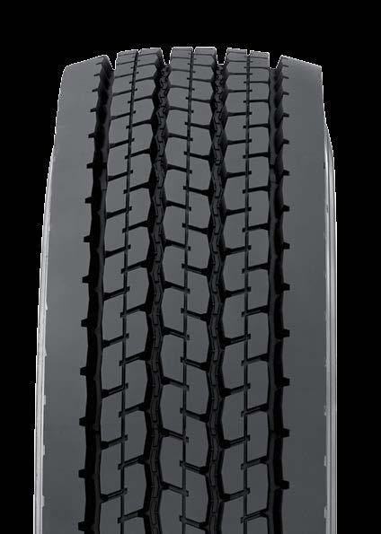 M153 REGIONAL AND URBAN STEER TIRE The M153 is an extra-deep 26/32" regional and urban heavy-duty steer tire optimized for extremely high-scrub applications, where tread wear is the primary reason